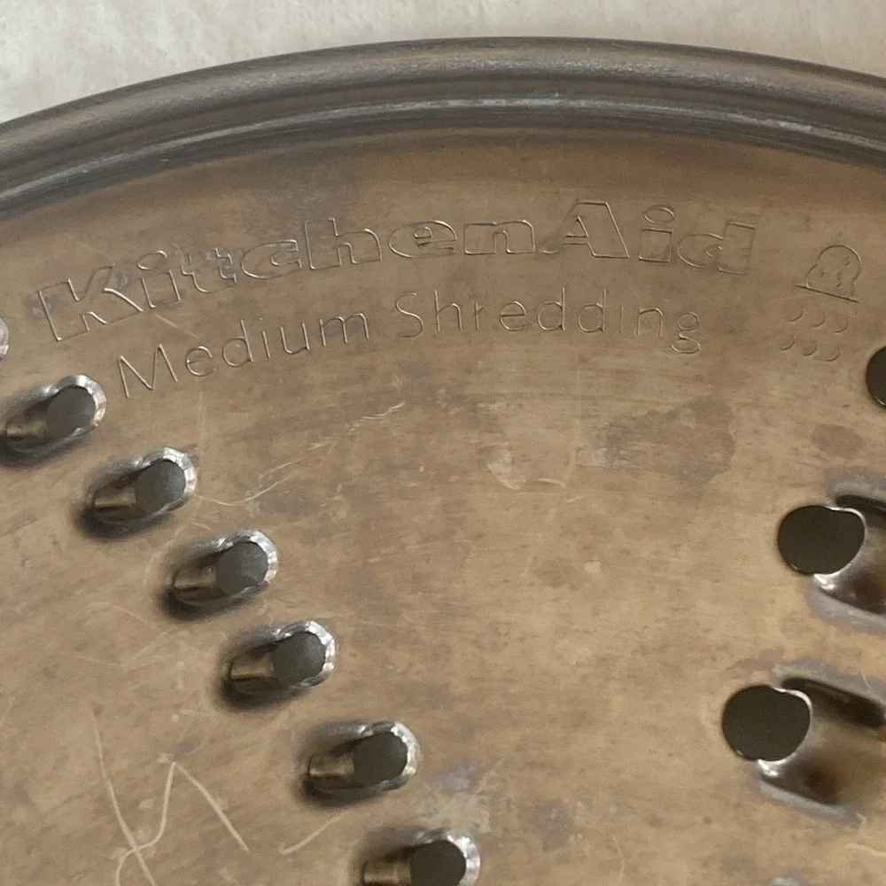 KitchenAid Food‎ Processor Parts Reversible Medium Fine Shredding Disk Stainless